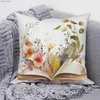 Cushion/Decorative Floral Cover Spring Flower Sofa Cushion Cover Square Throw Cover Modern Home Living Room Decor