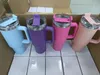 DHL listo para enviar 40 oz Tazas Vaso con asa Vasos aislados Tapas Paja Acero inoxidable Café Termos Taza Popular GG1017