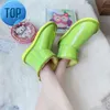 Designer WGGS Australian Classic Clear Mini Boots Australien Kvinnor Kvinnor Winter Snow Fur Furry Girls Kid Men Satin Boot Ankle Booties Snowgh