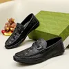 G2/19 Model Solid Color Casual Shoes Men's High-End klänningskor Office Style Men's Shoes Fashion Designer Läder Handgjorda affärsmänskor.