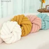Cushion/Decorative Home Bedroom Throw Three Strands of Rope Coil Flower Round Back Sofa Handwoven Cushion Comfortable