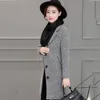 Dameswol Blends mode lange trench jas voor vrouwen 2023 herfst winter blend overjas vrouwelijke vrouwelijke borsten trenchcoat femmewomen's