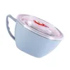 Dinnerware Sets Snack Bowl Metal Lunchbox Stainless Steel Serving Bowls Japanese Soup Cover Rice