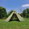 Палатки и укрытия сверхлегкая пирамида палатка 10,5 'x 5,2 дюйма с плитом с плитой Джек -вигтер