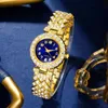 Diğer Watche Blue Watch Yüzük Kolye Küpe Bilezik Seti Elmas Moda Kolluluğu Kadın Gündelik Bayanlar Kuvars Takı 231117