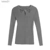 Maglioni da donna 2021 autunno e inverno nuovo pullover canottiera a maniche lunghe girocollo tinta unita maglione sottile zln231117