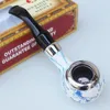 Smoking Pipe Chinese style oval Blue and white porcelain color bakelite pipe