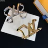 New Designer Elegant Gold and Sier Fashion Women's Letter Stainless Steel Zircon Bracelet Special Design Jewelry Quality with Box