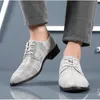 Chaussures habillées Hommes chaussures d'affaires classiques Design de luxe mode bout pointu à lacets chaussures de mariage formelles toile chaussures pour homme grande taille 38-48 231116