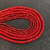 Beads Round Coral Red Artificial Charms DIY Exquisite Production Of Ladies Jewelry Necklace Earrings Bracelet Accessories 5x3mm