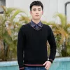 Męskie swetry jesienne i zimowe koreańska wersja Koreańska sweter w szyku swobodne męskie ciało długie rękawy