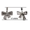 China Factory Artful Beauty Natural Jewellery 18k Solid White Gold Real Diamond Baguette Butterfly Fashion Pendant Charms