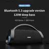 Cell Phone Speakers Xdobo Beast 1982 120W High Power Bluetooth Speaker Outdoor Subwoofer Portable Wireless Music Player TWS Audio With Microphone Q231117