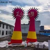 2PCS Inflatable Monster Single Eyes Monsters Pillars Model Balloon Led Lights Glow for Event Decoration