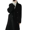 Mezclas de lana para mujer 2023 versión coreana Otoño Invierno abrigo femenino aislamiento elegante suave solapa cintura suelta abrigos de cachemira para mujer 231116
