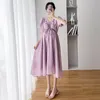 Abiti premaman CARECODE Abiti premaman estivi Donna Manica a sbuffo allentata vintage francese Abiti eleganti pieghettati Pography Abiti gravidanza 230417