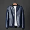 Chaquetas para hombres 2023 Chaqueta de cuero Bomber Motocicleta Hombres Negro Biker PU Béisbol Plus Tamaño 7XL Moda Causal Jaqueta Masculino 231116