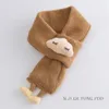 Children's scarf scarf warm boys and girls in autumn and winter thick small scarf baby knitted scarf cartoon baby scarf