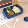 Dijkartikelen Sets moderne lunchcontainer draagbare sausdoos schoolstudenten bento houden afwenden