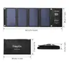 Opladers 28W zonnepaneel opvouwbare set 3 USB-poorten Draagbare panelen 3 0 Snel opladen voor kamperen Mobiele telefoon Tabletoplader 231117