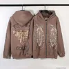 Designer Hoodie Herren Sweatshirts Mode Streetwear Travi Scotts Utopia Perimeter American High Street Mud Dyed Embossed Print Hoodie