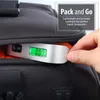 Atacado 110lb/50kg Balança de Bagagem Eletrônica Digital Portátil Mala de Viagem Balança Pesa Saco de Bagagem Balança Pendurada Balança Peso LCD