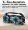 Alto-falantes para celular S1 Ares Cannon Barrel Bluetooth Speaker Subwoofer com microfone K Song Cartão de alta potência USB Outdoor Home Theater Caixa de som Q231117