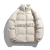 Men's Down Parkas 2023 veste d'hiver hommes Parkas épaissir manteau chaud hommes col montant couleur unie décontracté Parka femmes mode nouveau Streetwear mâle 5XL J231117