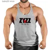 Tanktops voor heren Gespierde man Mouwloos sweatshirt Stringer Gymtop Heren Herenkleding Fitnesskleding Bodybuilding-shirt Vesten Vest Singlet T230417