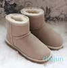 Classical Short Ankle women snow boots Cowskin Sheepskin keep warm boot transshipment Birthday Christmas gifts