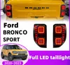 Achterlichten voor Ford Bronco Sport 2021-2023 LED DRL Tail Lamp Running Turn Signal Achter achteruitkeerremlicht