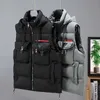 Men's Vests Autumn Winter Sleeveless Jackets for Men Hooded 2023 New Brand Fashion Men's Vest Casual Warm Padded Coats Plus Size M-4XL J231117