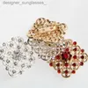 Pins Broches Broche Broche Strass Cristal Fleur Broches pour Mariage Fête Nuptiale Bouquet Rond DIY Strass Accessoires PartyL231117