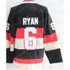 Homens Retro hockey''nHl'' 25 Chris Neil Jersey Vintage Clássico 11 Daniel Alfredsson 6 Bobby Ryan 65 Erik Karlsson 19 Jason Spezza Preto Branco Bege