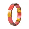 Bangle Colorful Fashion Acrylic Bracelet Bangles Femme Resin Wide Cuff For Women Big Round Simple Vintage Jewelry