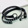 Belts High Quality 2023 Runway Designer Black Metal Buckle Waistchain Women Fashion Genuine Cowhide Leather S Female Tren