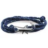 Classic Design Shark Charm Bracelet Multilayered Colorful Paracord Bracelets