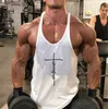 Tanktops voor heren Mode Workout Vest Merk Casual Katoen Gym Tank Tops Heren Mouwloos Bodybuilding Kleding Hemd Fitness Stringer Spier T230417