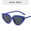 Nuevas gafas de sol de ojo de gato negro de alta gama con modernas gafas de montura triangular para gafas de sol de fotografía callejera para hombres y mujeres