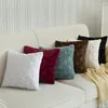 Kuddfodral Plaid Solid Cushion Cover Plush Päls 45x45cm mjuka geometriska täcker Vit dekorativ för soffa vardagsrumskudddekor