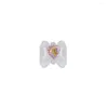 Nail Art Decorazioni Drills Love Heart Bow Strass Gioielli 3D