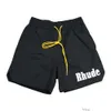 Designer Korte Mode Casual Kleding Strandshorts Rhude Amerikaanse High Street Letterborduurwerk Los Relaxed Heren Dames Strandbroeken Eenvoudig Veelzijdige Sportswea