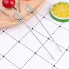 Geschirr Sets 5 stücke Edelstahl Cocktail Sticks Picks Obst Gabeln Metall Party Liefert Für Oliven Kunststoff Löffel