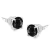 3mm/4mm/5mm.6mm/7mm/8mm hommes femmes boucles d'oreilles classiques pour plaqué or blanc brillant noir CZ boucles d'oreilles joli cadeau de bijoux pour les amis