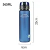 Bouteille d'eau YCALLEY Creative Sports Water Cup 400ML 560ML Frosted Sports Bomb Cover Portable Sealed Leakproof Custom Cassino Water Bottle P230324