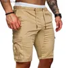 Męskie szorty fojaganto mężczyzn Summer New Shorts swobodna moda szuflady sportów sporty solidny kolor fitness bieganie pięciopunktowe szorty Mężczyźni T230414