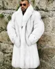 Men's Wool Blends Rabbit Wool Coat Men's Thicken Solid Color Warm Fashion Personality Outdoor Wind-proof European And American Clothes 231117