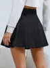 Rokken Hoge Taille Effen Geplooide Minirok Voor Dames Zomer Lente Koreaanse Preppy Stijl Mode Schattig Aline Rokken Y2K Skort Kleding 231116