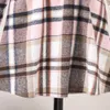 Robes de fille Robe d'automne Enfants Filles 8 11 ans Marron Rose Plaid Béret à manches longues pour des vacances élégantes 231117