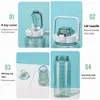 bouteille d'eau 2L / 3L / 3.8L Portable Grande Capacité Bouteille D'eau Transparent Grande Ouverture Fitness Sport Bouteille Bouilloire pour L'extérieur P230324